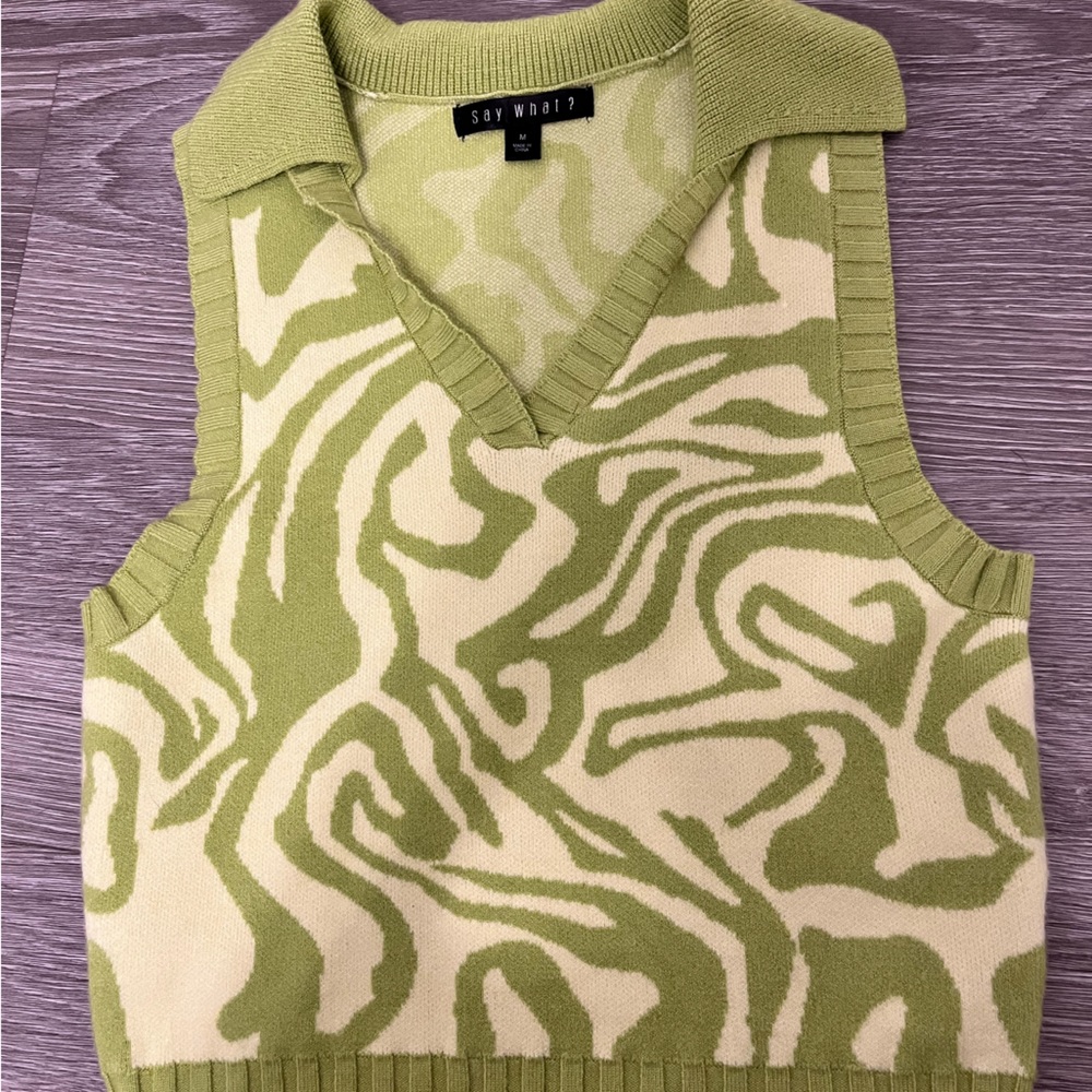 Say What Green Vest
